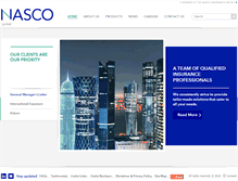 Tablet Screenshot of nascoqatar.com